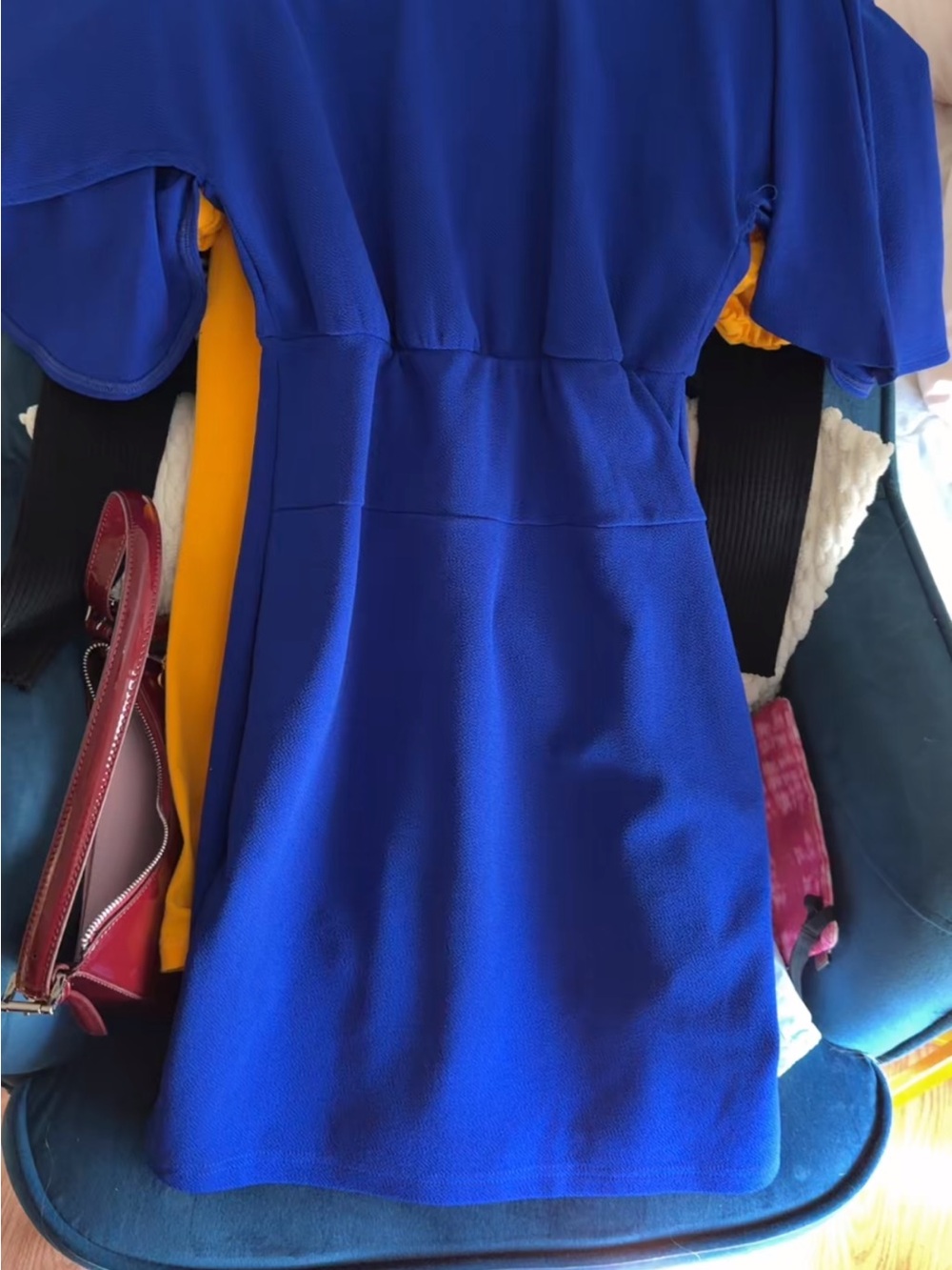 Women’s Royal Blue Short Sleeve Dress - Classic Fit
